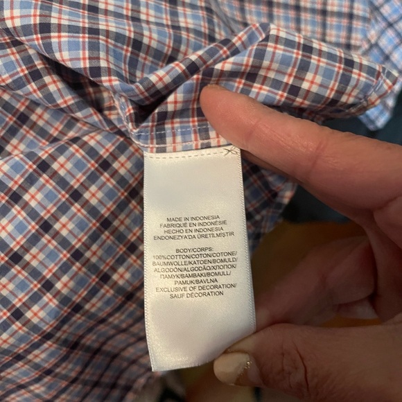 Ralph Lauren button down shirt. Checkered long sleeve size 14-16 Large - Picture 5 of 5